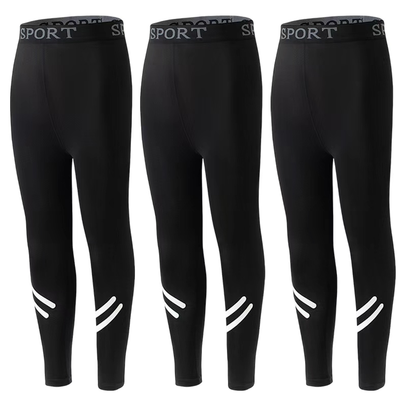 Toddler Legging Set - Set 3/1 di Leggings Sportivi Elasticizzati