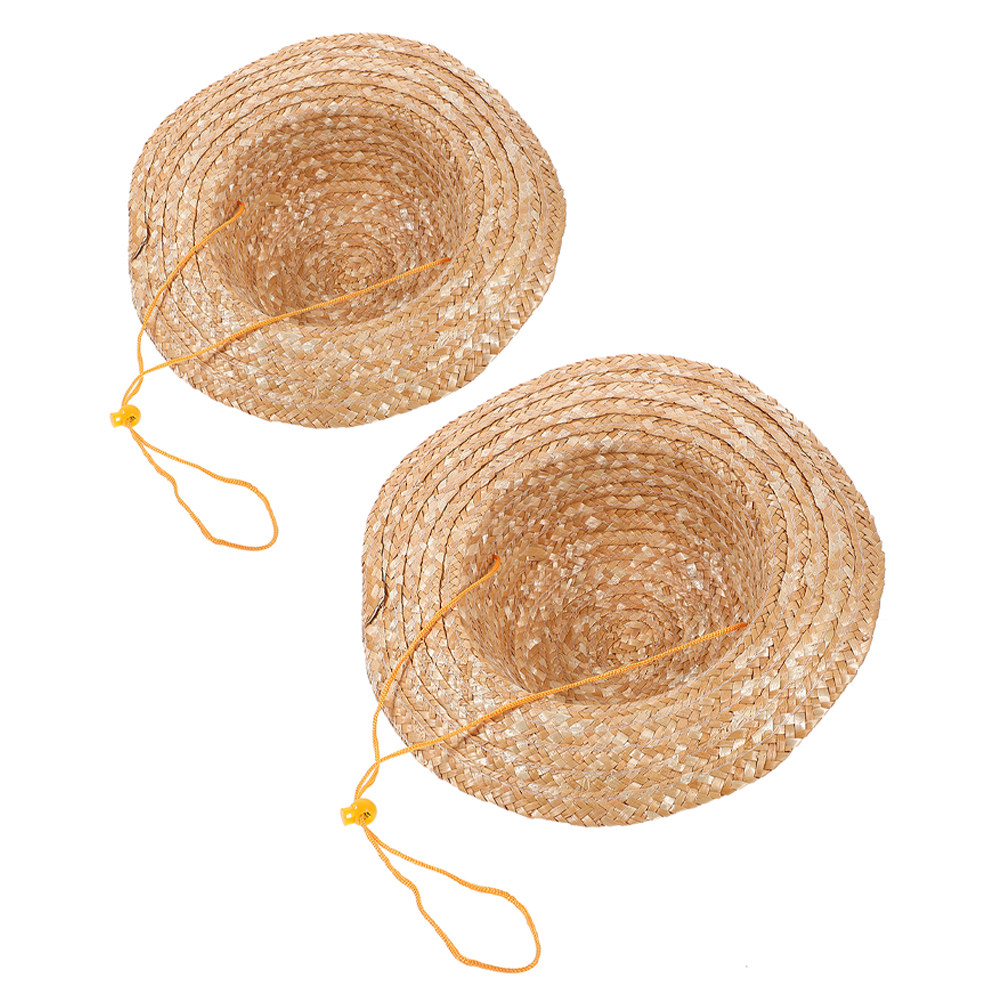 Sun Hat Wide Brim - 2 Pezzi Cappello di Paglia per