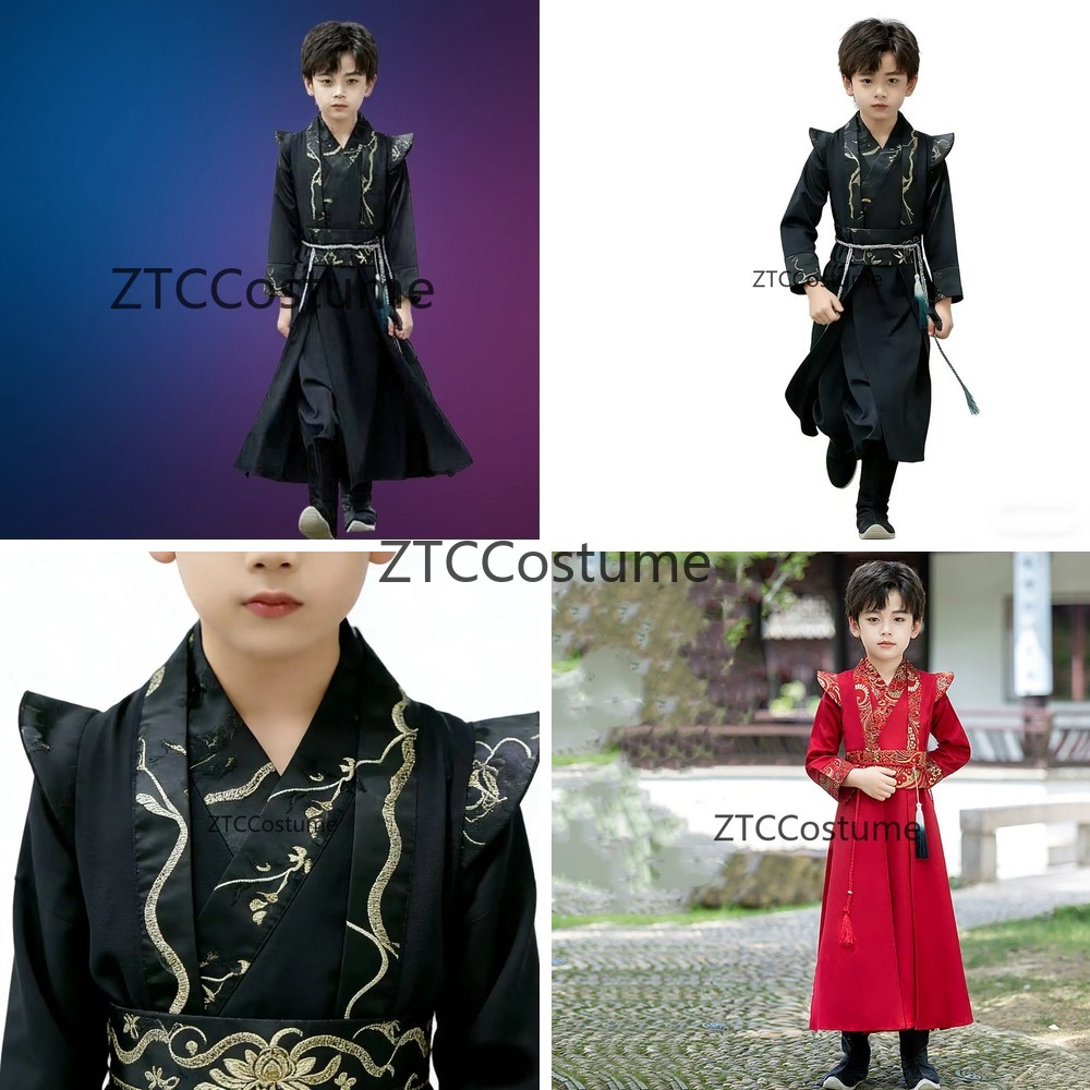 Baby Clothing Unit - Abito Hanfu a Maniche Lunghe per